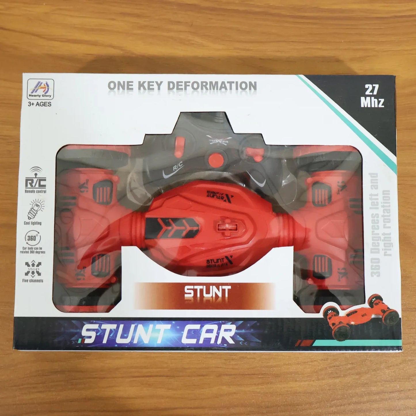 Remote Control One-key Deformation Stunt Car (1 Set) - Zidbik