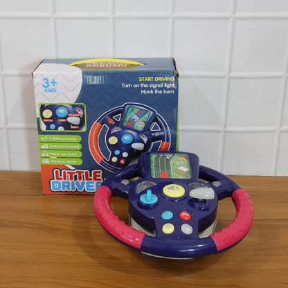 Musical Steering Wheel Driving Toy (1 Pc) - Zidbik