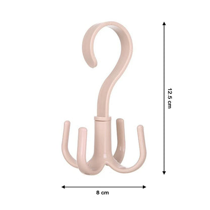 1714 4-claw Multi-function 360 Degree Rotatable Purse Rack Handbag Hanger Hook - Zidbik