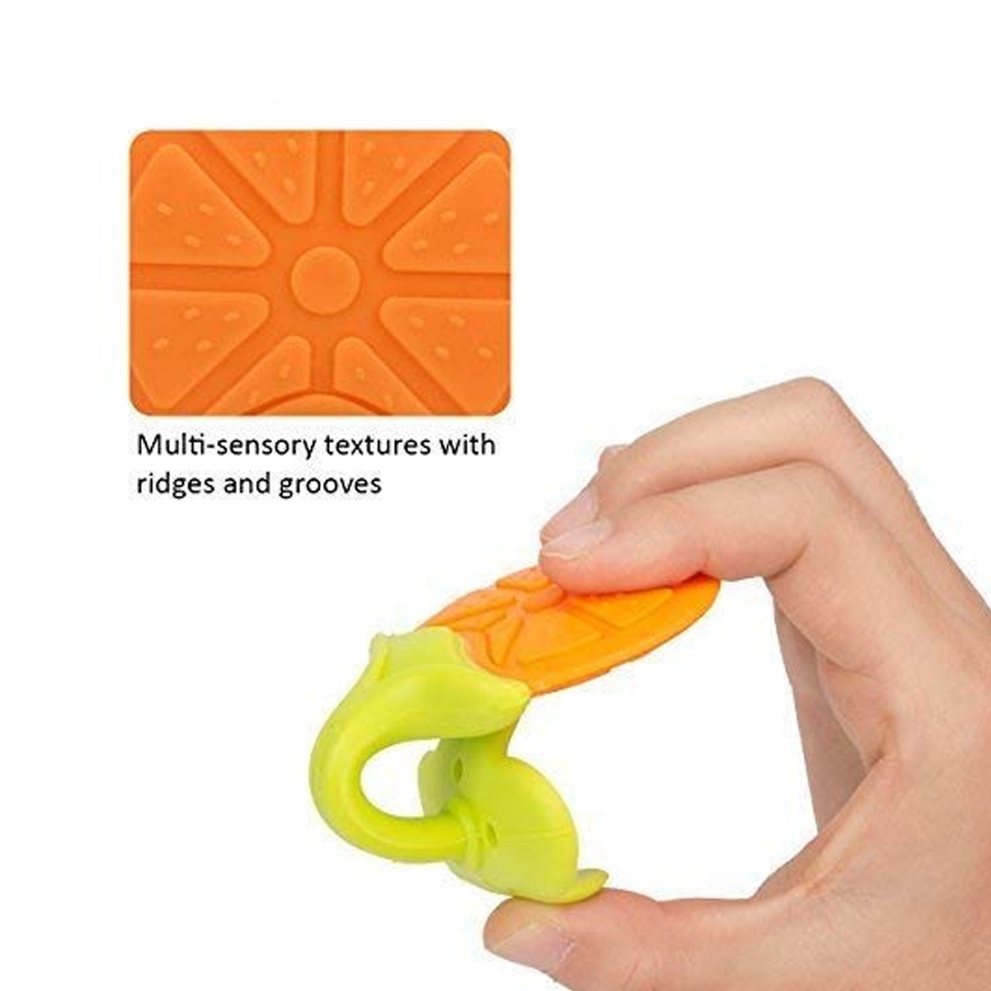 4490 Silicone Fruit Shape Teether Toy Food Grade Silicon Teether Use For Baby  Toddlers  Infants  Children - Zidbik