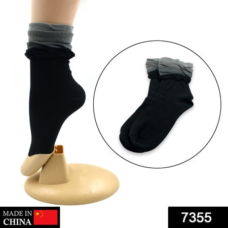 7355 Socks Breathable Thickened Classic Simple Soft Skin Friendly - Zidbik