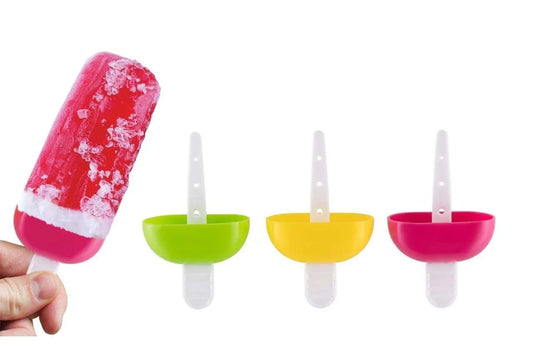 737 6 Pcs Multicolor Polypropylene Ice Mold Kulfi Makerstickcreamcandy Color Assorted - Zidbik