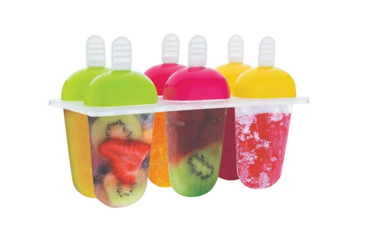 737 6 Pcs Multicolor Polypropylene Ice Mold Kulfi Makerstickcreamcandy Color Assorted - Zidbik