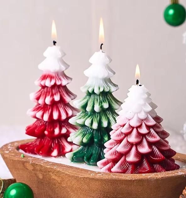Long Scented Christmas Tree Candle