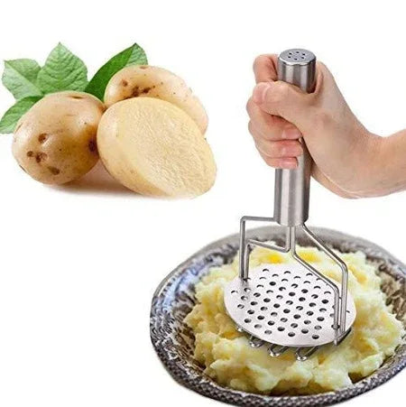 750_stainless Steel Hand Masher (Mash For Dalvegetablepotatobaby Foodpav Bhaji) - Zidbik