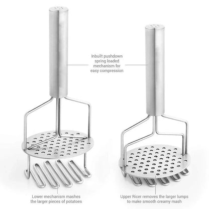 750_stainless Steel Hand Masher (Mash For Dalvegetablepotatobaby Foodpav Bhaji) - Zidbik