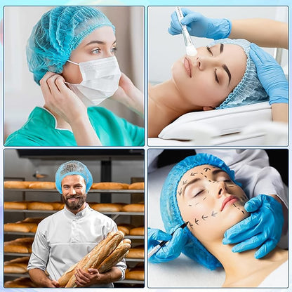 Shower Cap Waterproof Disposable Shower Cap 100 Pieces - Zidbik