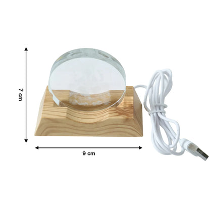 3d Lord Ganesha Acrylic Led Night Lamp (1 Pc) - Zidbik
