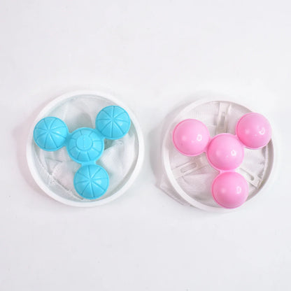 12604 Laundry Ball Floating Pet Fur Lint Hair Catcher Household Reusable Washing Machine Floating Lint Mesh Bag Hair Filter Net Pouch Washing Lint Hair Remover Net Mesh Bag Dryer (1 Pc) - Zidbik