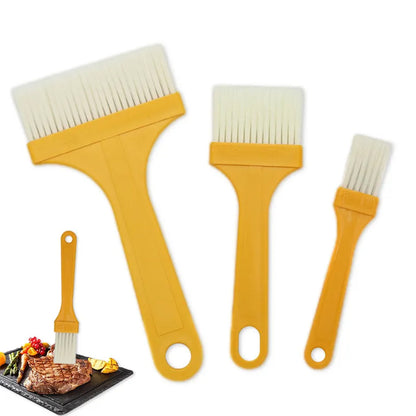Multifunction Basting Brush Barbecue Brush For Cooking Pastry Brush Baking (3 Pcs Set) - Zidbik