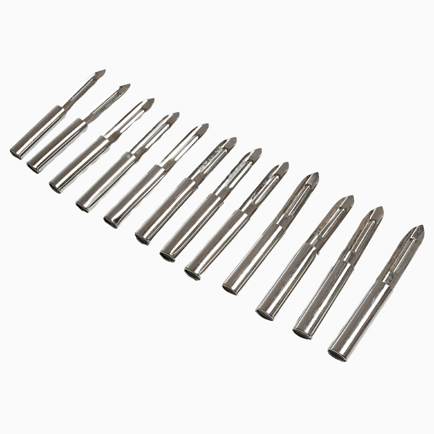 5639 Multi-purpose Stainless Steel Peeler With Handle For Vegetables Potato Peeler Carrot Grated Suitable For Peeling And Shredding Fruit And Vegetables Kitchen Accessories Piller (12 Pcs Set) - Zidbik