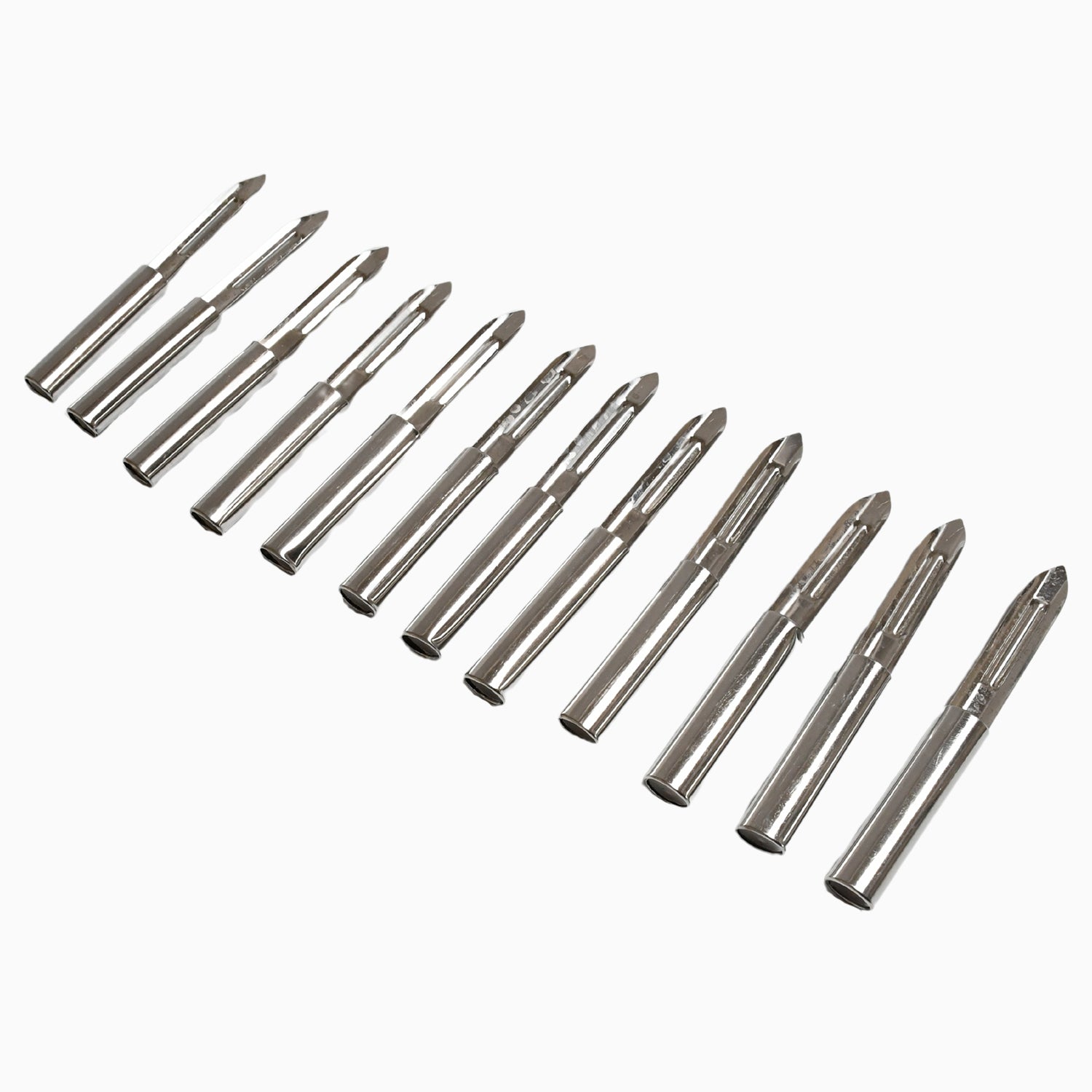 5639 Multi-purpose Stainless Steel Peeler With Handle For Vegetables Potato Peeler Carrot Grated Suitable For Peeling And Shredding Fruit And Vegetables Kitchen Accessories Piller (12 Pcs Set) - Zidbik