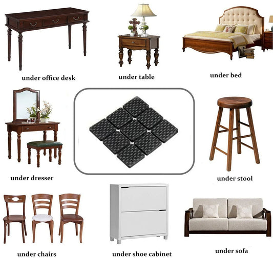 Furniture Protection Pad Furniture Anti Slip Floor Protection (9 Pcs Set) - Zidbik