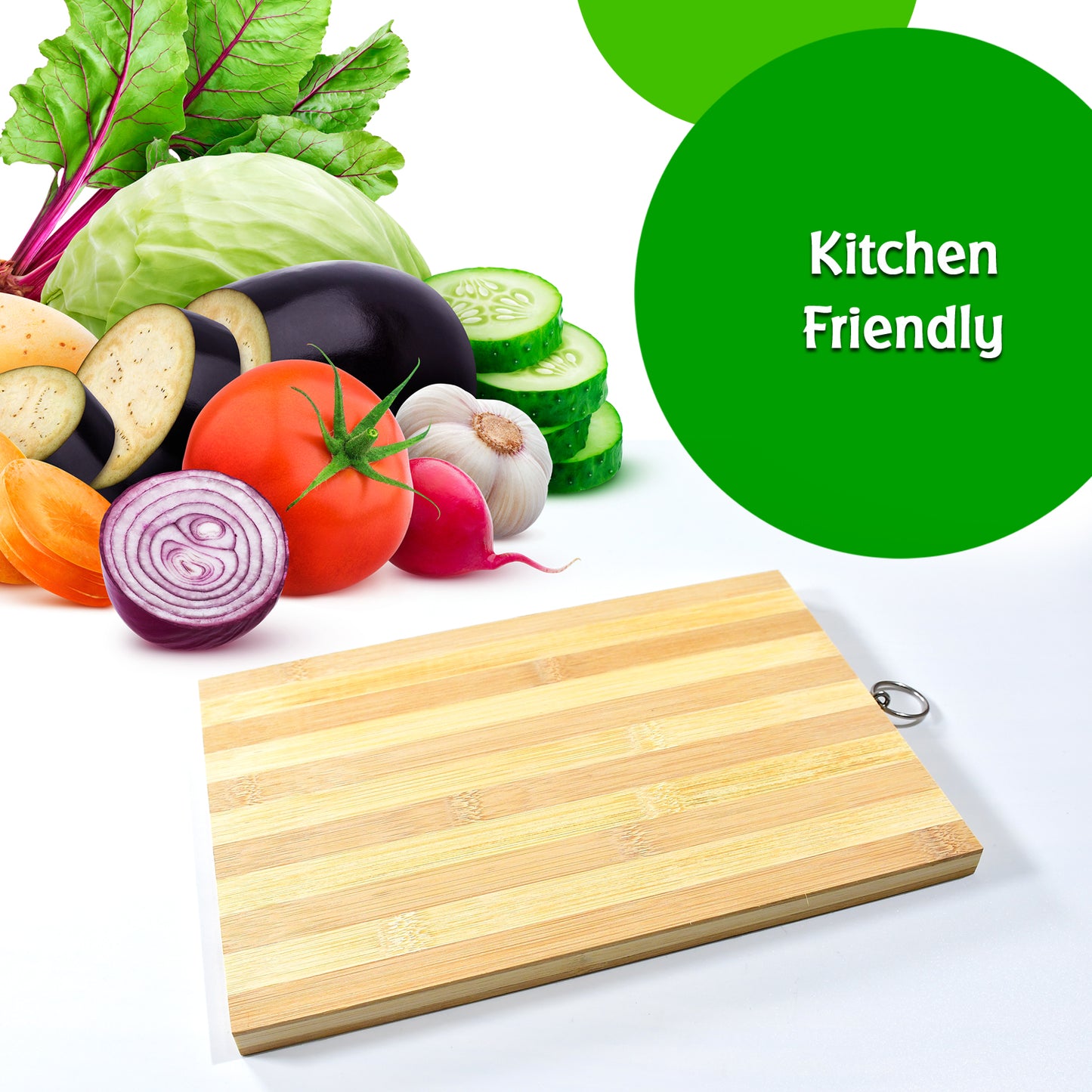 2193 Natural Wood Chopping Cutting Board For Kitchen Vegetables Fruits  Cheese Bpa Free. - Zidbik
