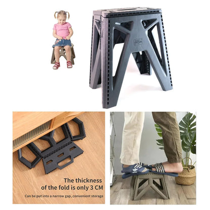 Supermom Comfort Multi-purpose Folding Stool (18 Inch) - Zidbik
