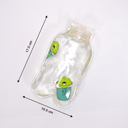 6541 Transparent Multi Design Small Hot Water Bag With Cover For Pain Relief Neck Shoulder Pain And Hand Feet Warmer Menstrual Cramps. - Zidbik