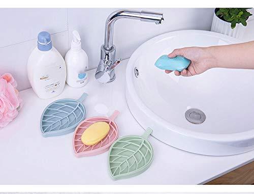 0832 Leaf Shape Dish Bathroom Soap Holder - Zidbik