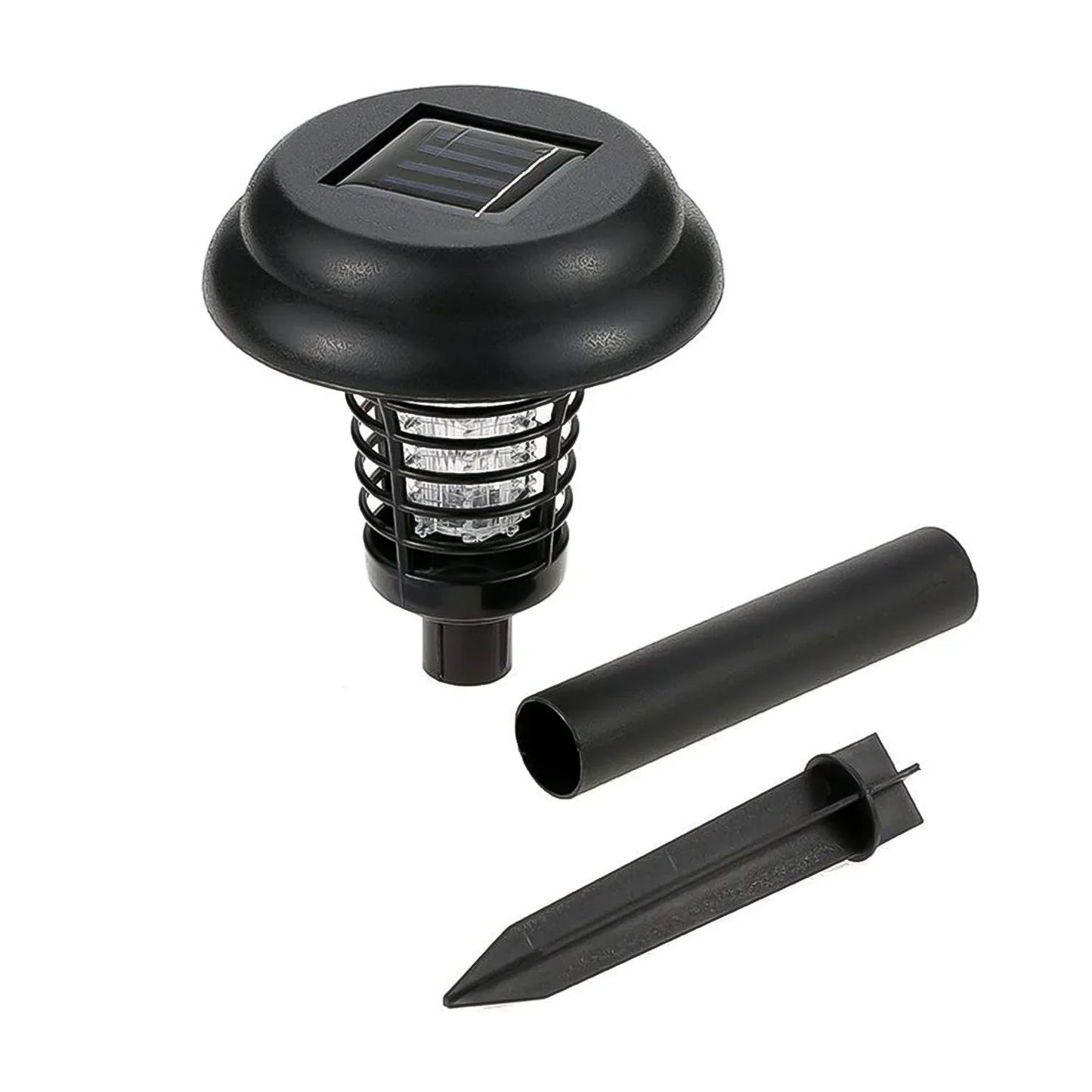 Garden Lighting Uv Led Solar Powered Led Mosquito Trap Bug Zapper (2 Pc) - Zidbik