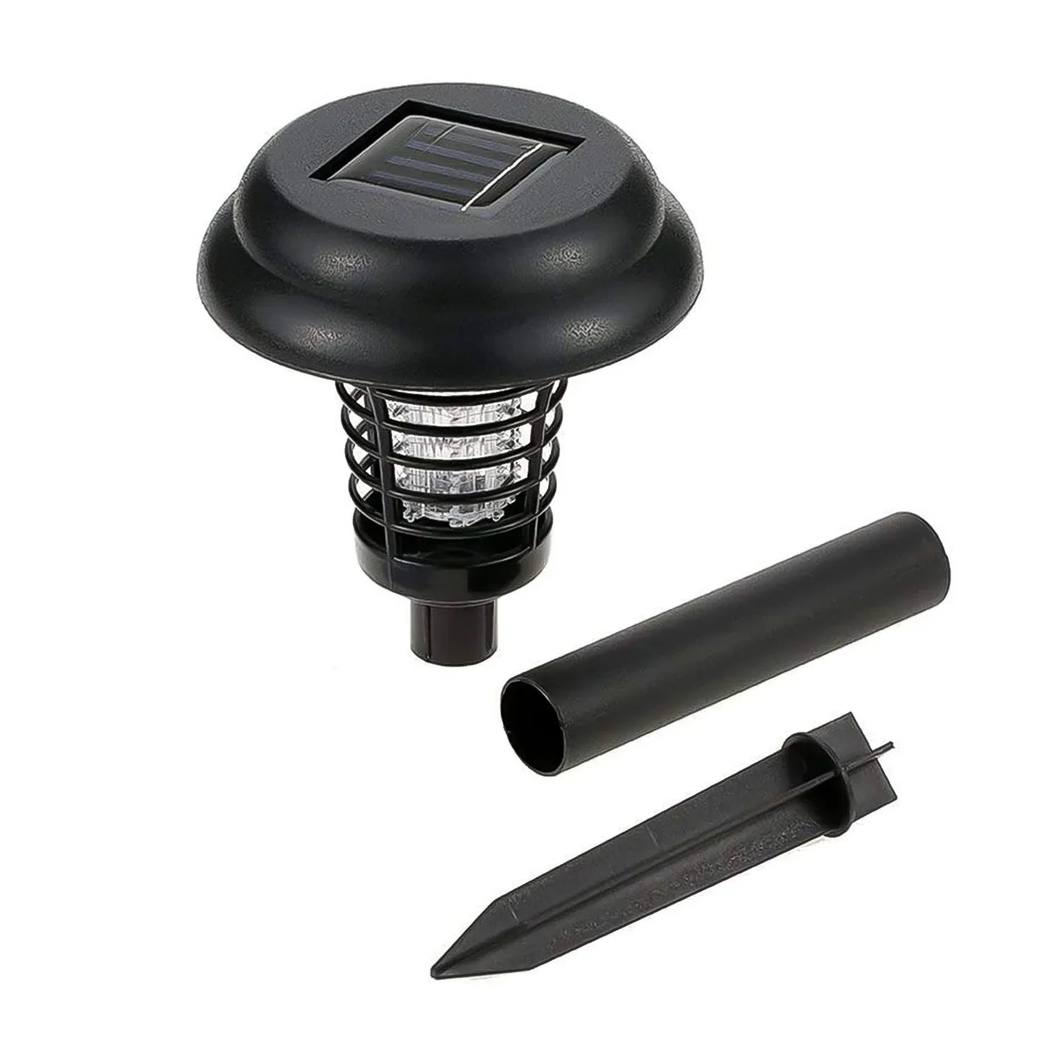 Garden Lighting Uv Led Solar Powered Led Mosquito Trap Bug Zapper (2 Pc) - Zidbik