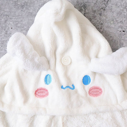 Premium Soft Microfiber Hair Drying Towel Wrap With Button (1 Pc) - Zidbik