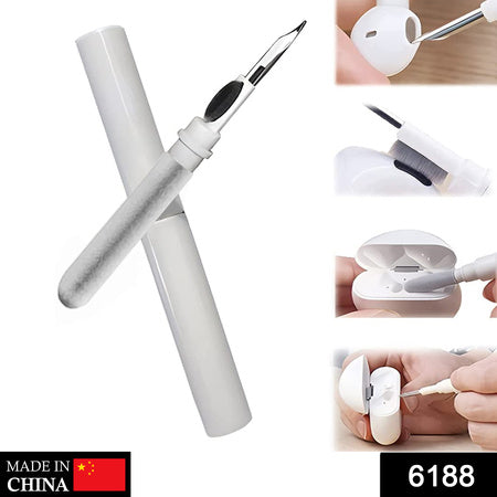 6188 3 In 1 Earbuds Cleaning Pen For Cleaning Of Ear Buds And Ear Phones Easily Without Having Any Damage. - Zidbik