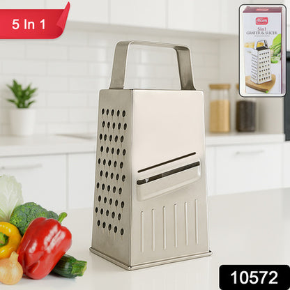 Supermom Premium 5-in-1 Stainless Steel Grater And Slicer - Zidbik