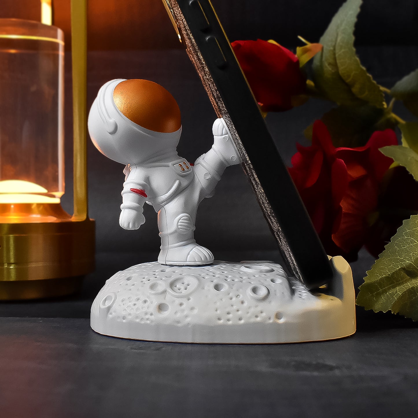 Mobile Holder Astronaut Phone Stand Planet Creative Fun 3d Design (1 Pc) - Zidbik