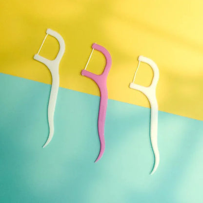 1096 Oral Care Dental Floss Toothpick Sticks - Zidbik