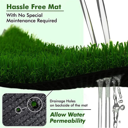 0612 Artificial Grass For Balcony Or Doormat Soft And Durable Plastic Turf Carpet 58x38cm - Zidbik