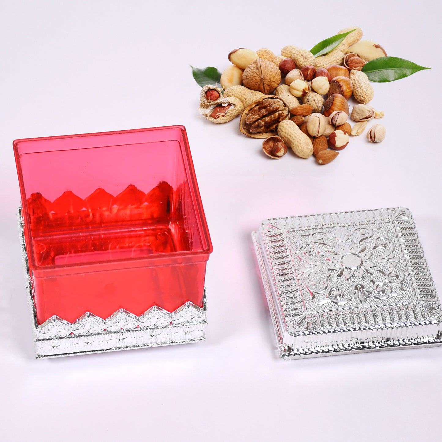 7129 Ruby Dryfruit Storage Container  Attractive Design Box For Home  Gifting  Kitchen Use - Zidbik