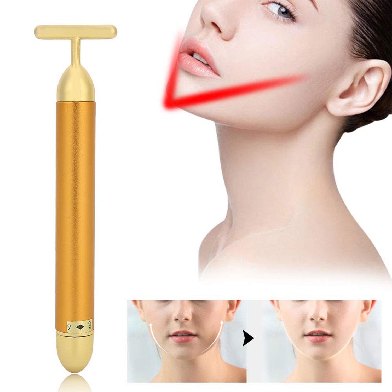 Golden Energy Face Massager (1 Pc) - Zidbik