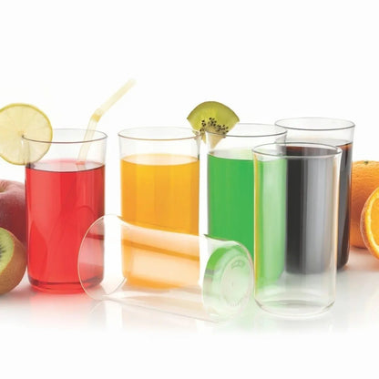 Glossy Plastic Glass Set (6 Pc 300 Ml) - Zidbik
