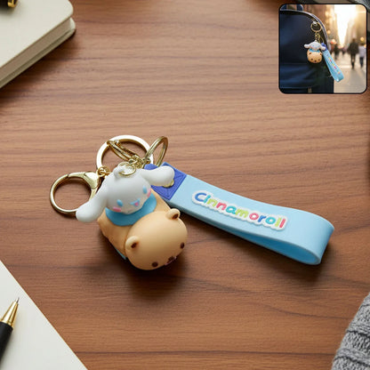 Cute Cartoon Dog Character Silicone Keychain (1 Pc) - Zidbik