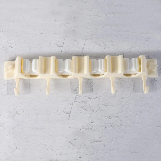 Self-adhesive Wall-mount Broom Mop Holder Rack - Zidbik