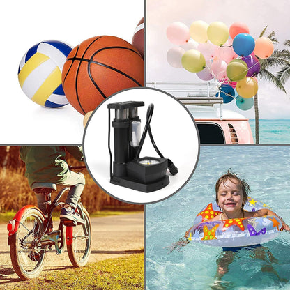 0533 Portable Mini Bike Pumpcycle Pump Foot Activated With Gauge Floor Bicycle Pump  Cycle Pump - Zidbik