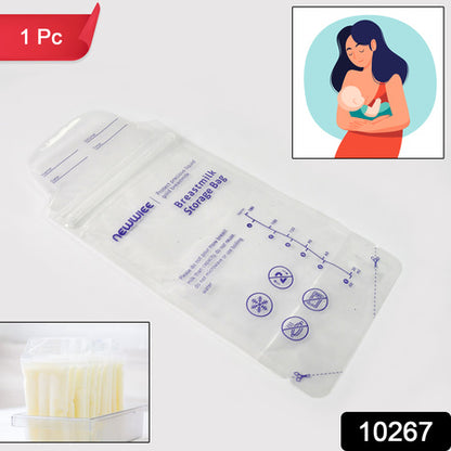 Breastmilk Storage Bags Double Zipper Seal (1 Pc) - Zidbik