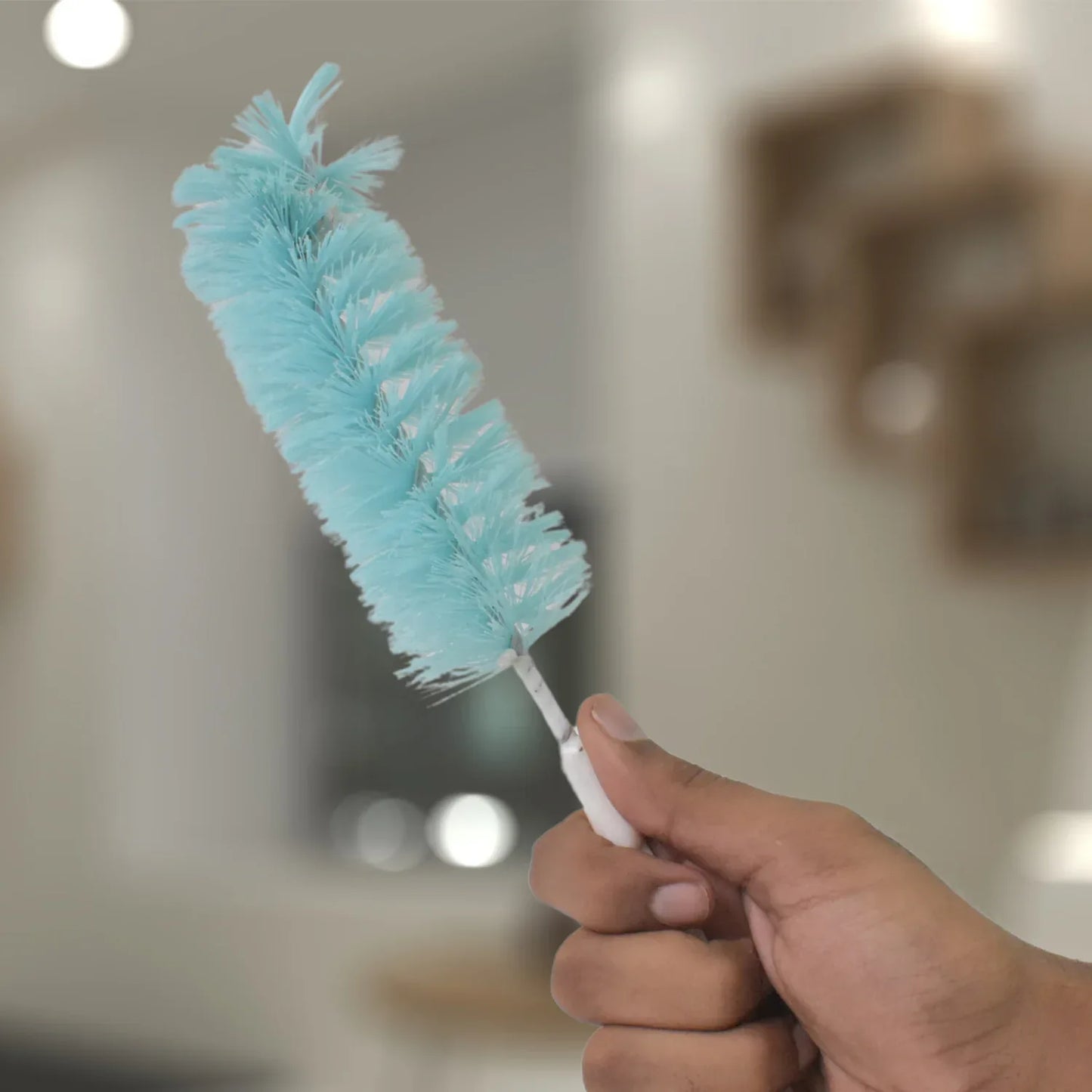 1527 Multi Purpose Long Handle Bottle Cleaning Brush For Swabs Jars Bottles Thermos Containers Sinks Dish Bowls - Zidbik