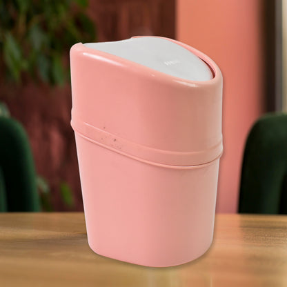 Mini Trash Can Dustbin Plastic Garbage Can With Lid (1 Pc) - Zidbik