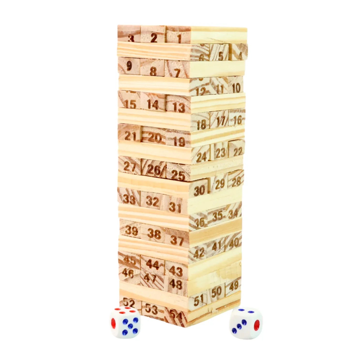 Wooden Tumbling Tower Game - (Set) - Zidbik