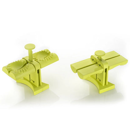 5300b Dumpling Maker Molddouble Head Dumpling Mold Wrap Two At A One Timehousehold Dumpling Maker Mouldeasy-tool For Making Dumplingsdumpling Press Mold Kitchen Accessories (Brown Box) - Zidbik