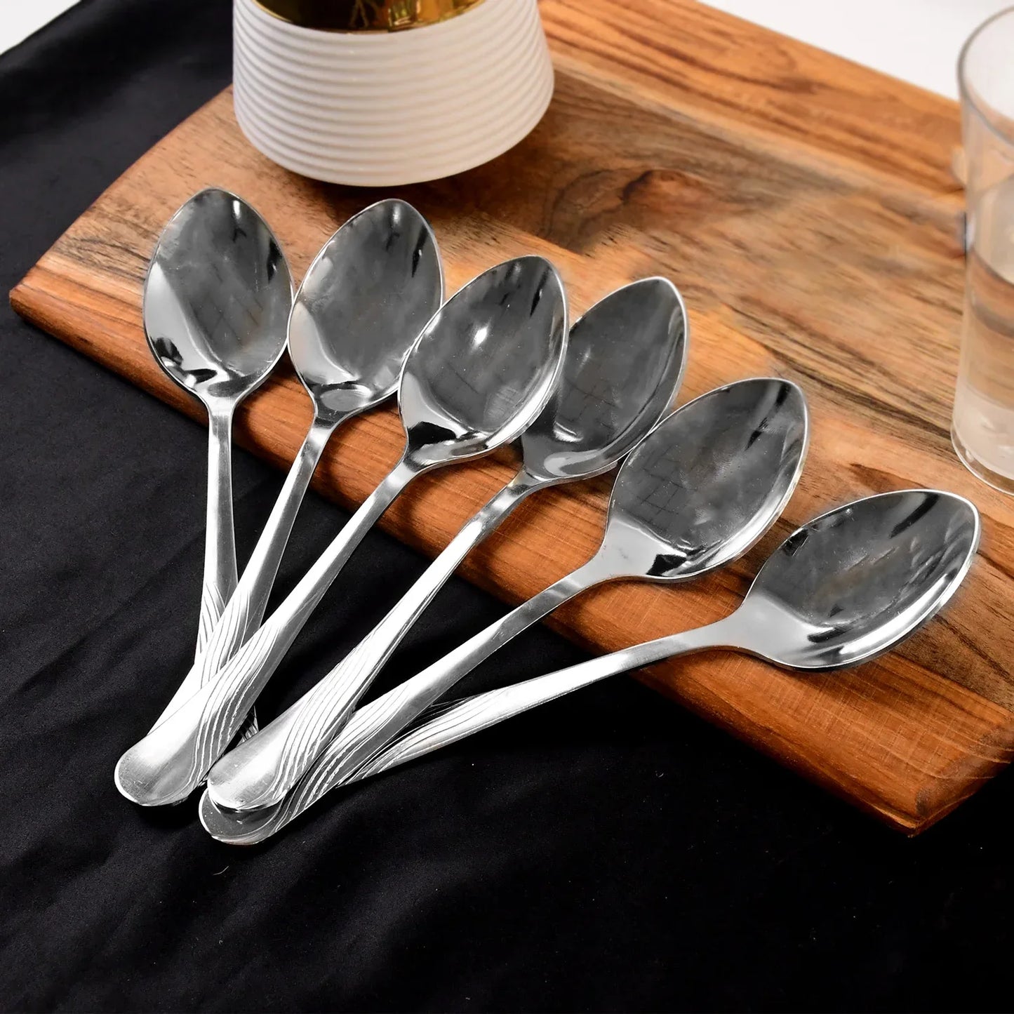 Supermom Stainless Steel Dining Spoons (6 Pc Set) - Zidbik