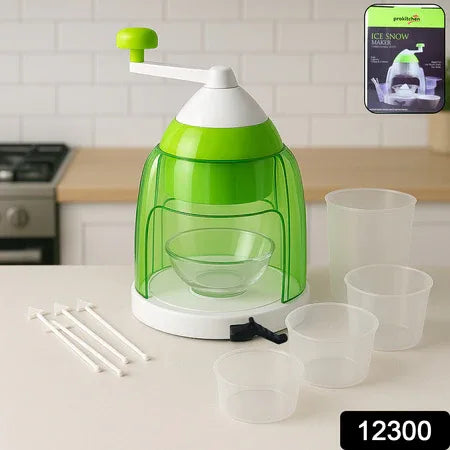 Manual Ice Crusher Snow Cone Maker With Hand Crank - Zidbik