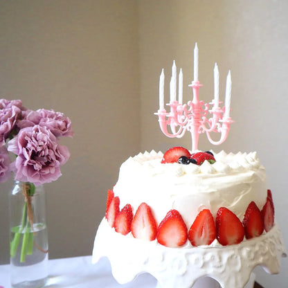 8353 Luxury Birthday Candles Special Cake Candles Stand Party And Event Unique Candle Cake Topper With 9 Candles Cake Candle Holders Cake Decorations Romantic Propose Candles - Zidbik