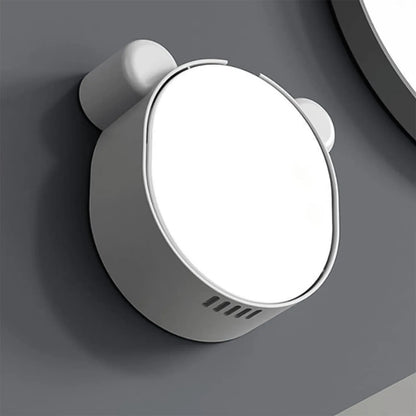 Plastic Cute Panda Soap Box Wall Mounted Flip-top Drain Soap Case (1 Pc) - Zidbik
