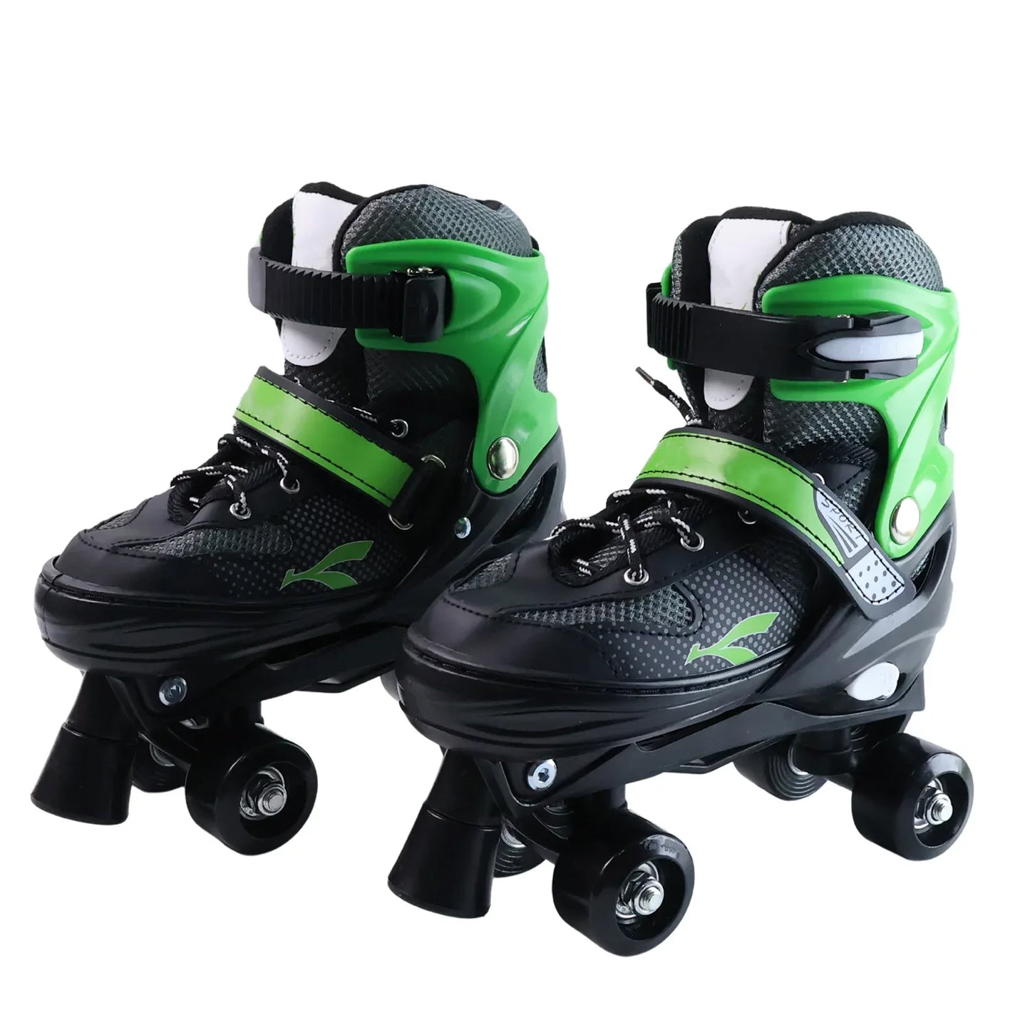 Adjustable Quad Roller Skates For Kids (Large 1 Pair) - Zidbik