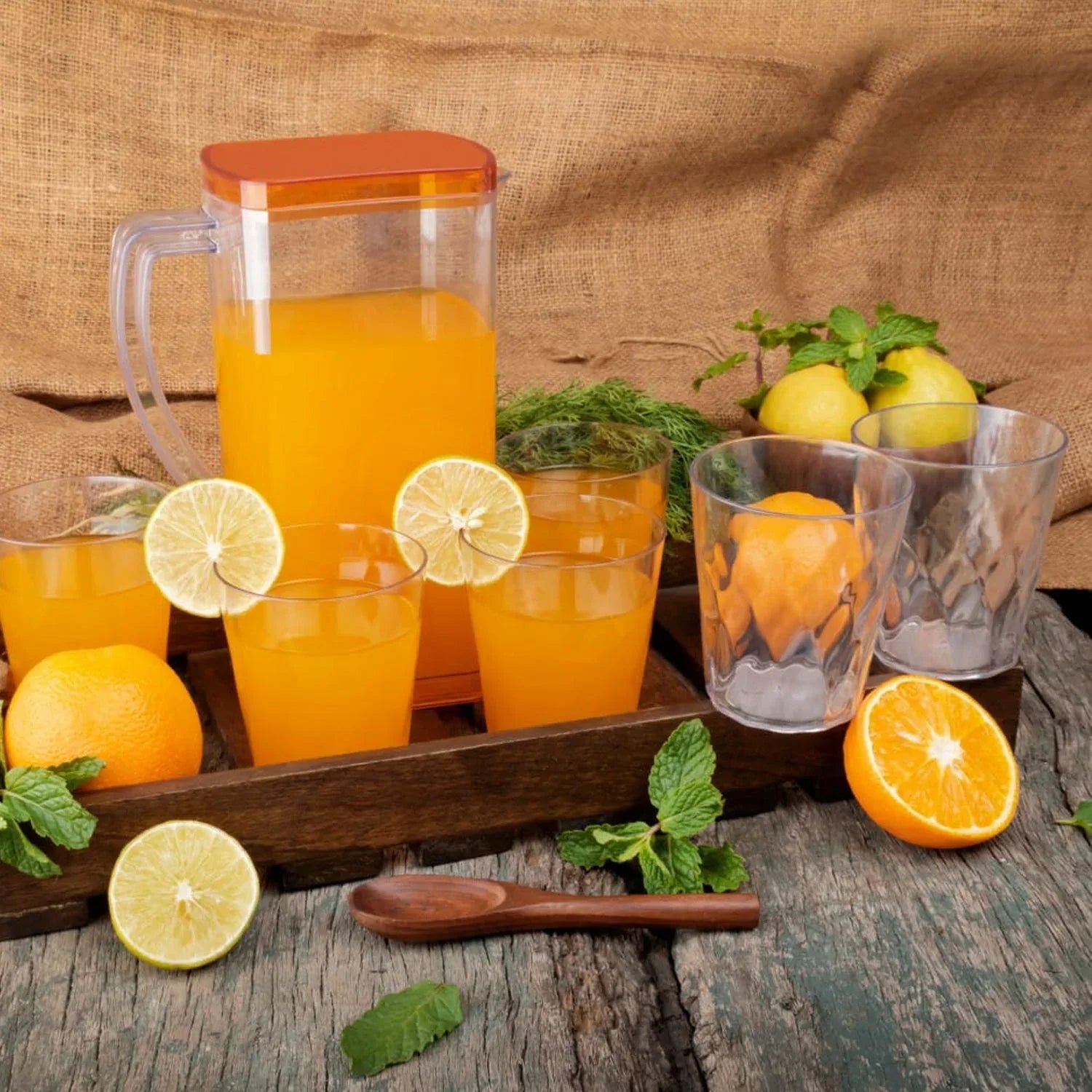 2246 Resistant Glass Jug For Juice Milk Cold Or Hot Beverages - Zidbik