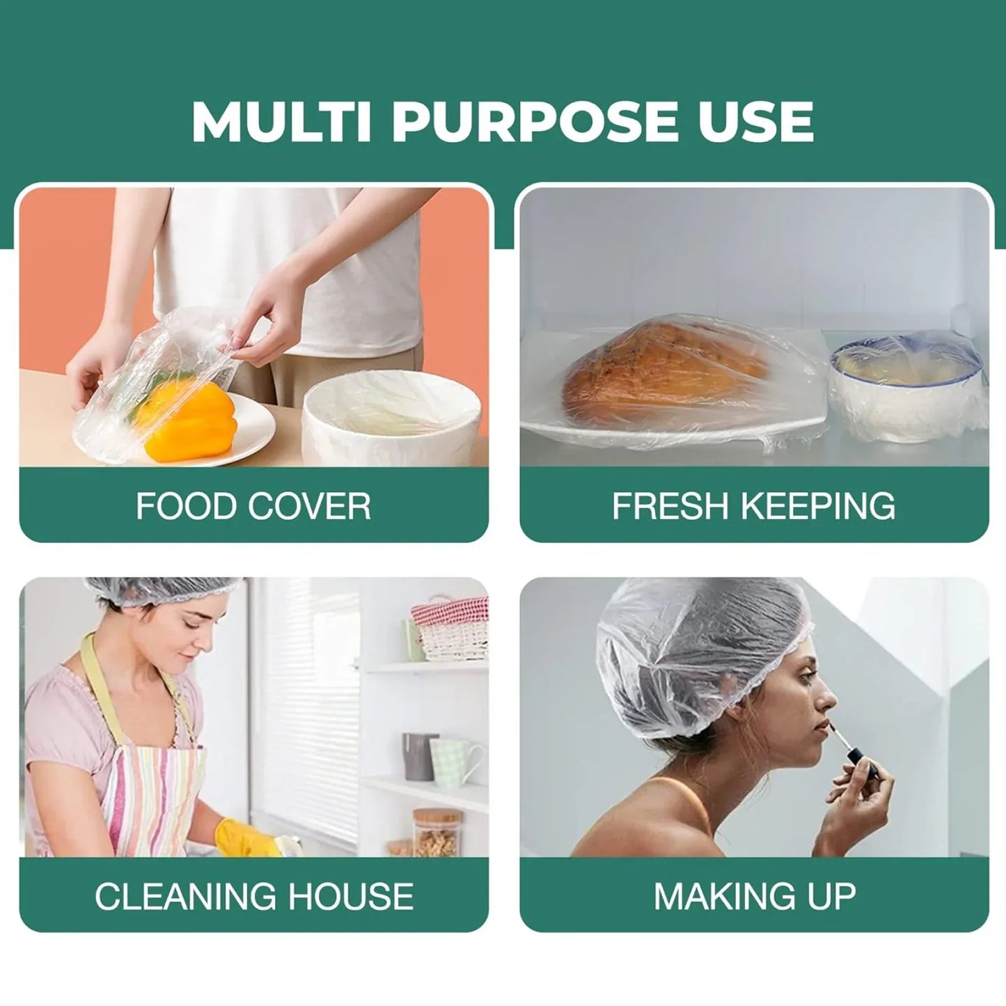 Disposable Shower Caps For Women (20 Pc) - Zidbik