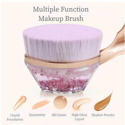 Glitter Cosmetic Brush With Starry Gel Base (1 Pc) - Zidbik