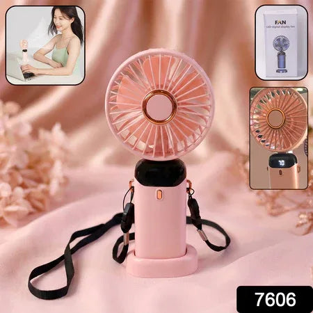 Rechargeable Portable Handheld Fan (1 Pc) - Zidbik