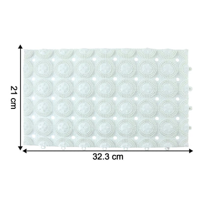Anti-slip Bathroom Massage Mat With Suction Cups (33 21 Cm 4 Pc) - Zidbik